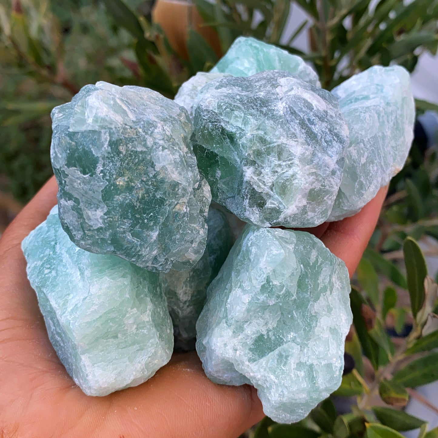 Green Fluorite Rough Crystal