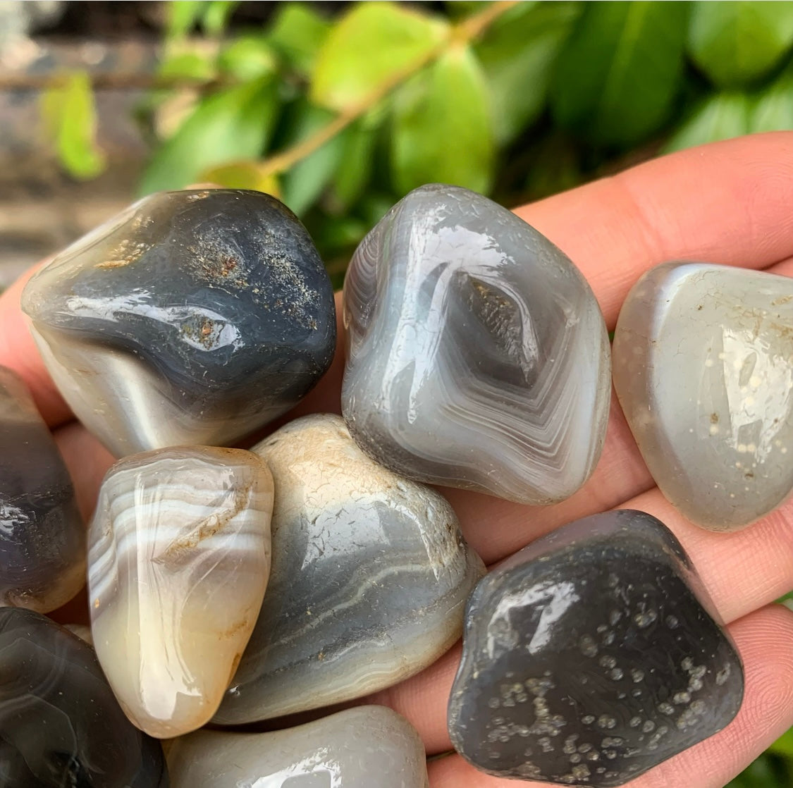 Grey on sale agate stone