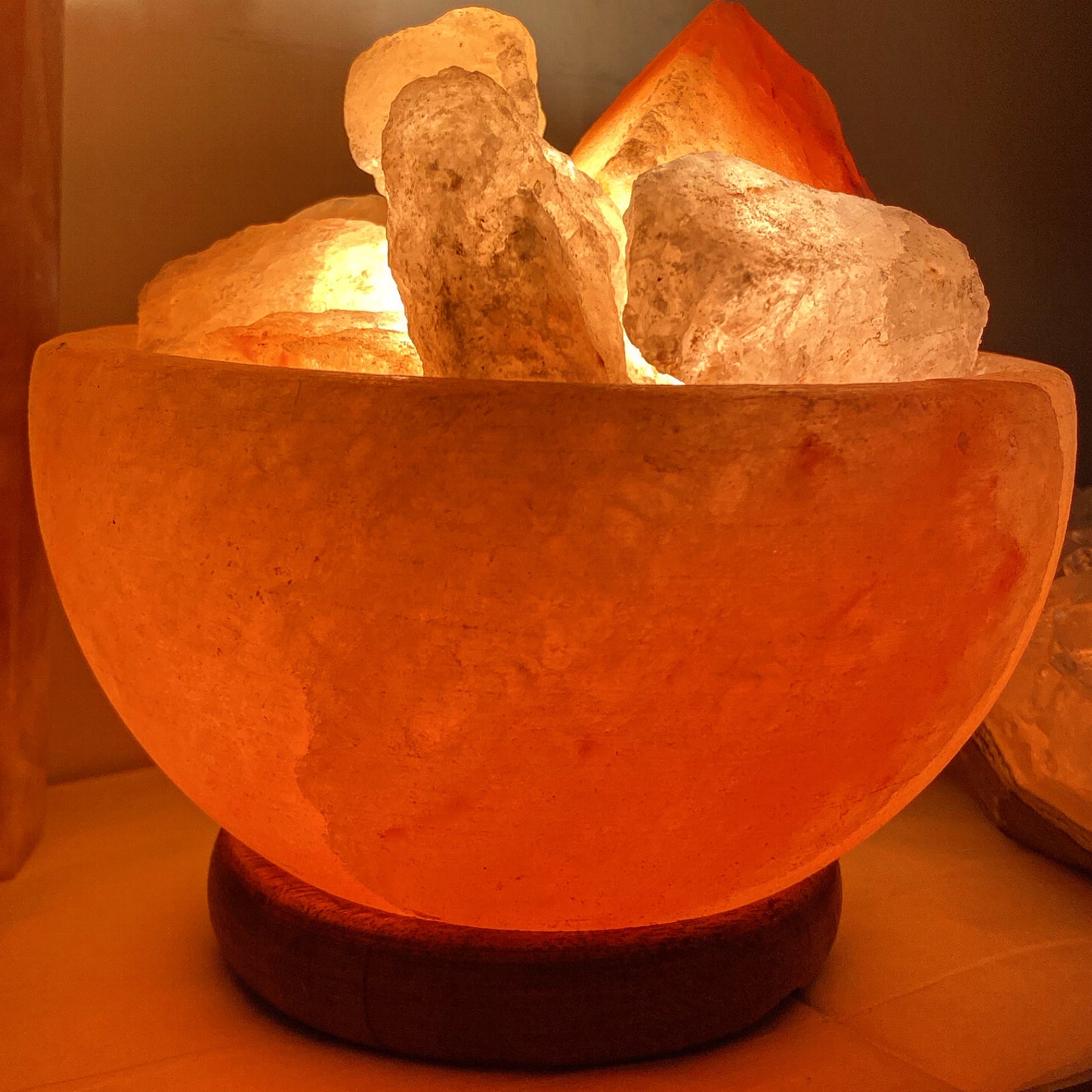 Large Himalayan Salt Fire Bowl Lamp