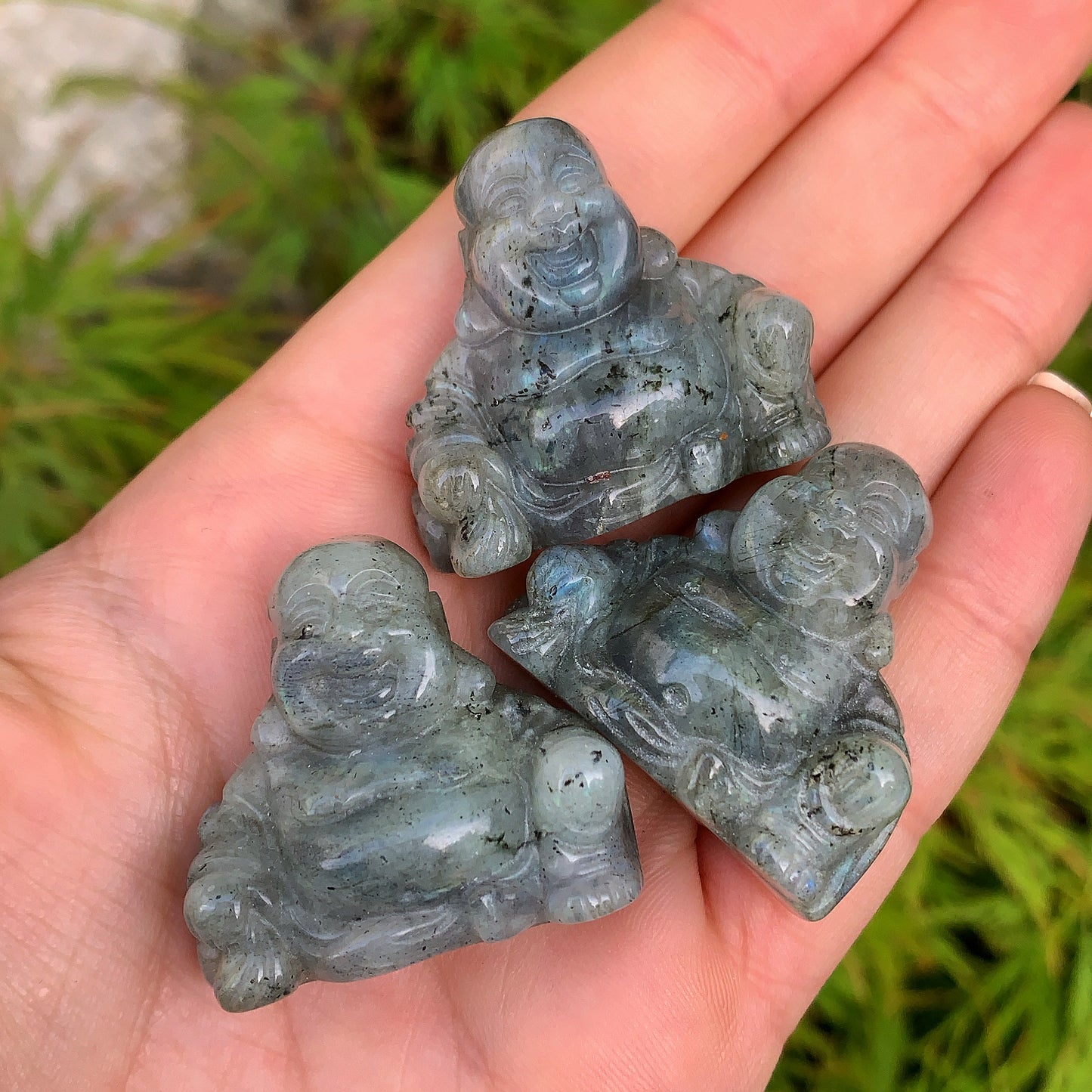 Labradorite Laughing Buddha