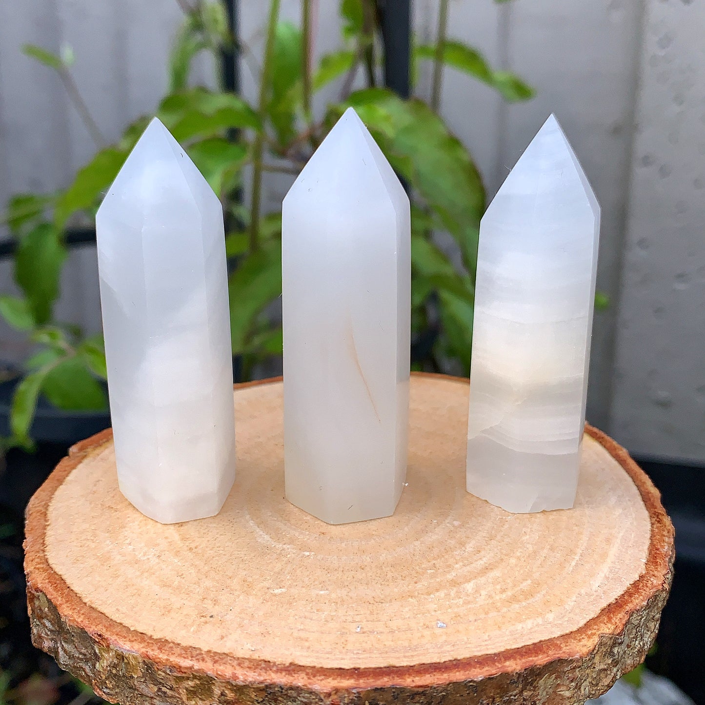 White Jade Crystal Point