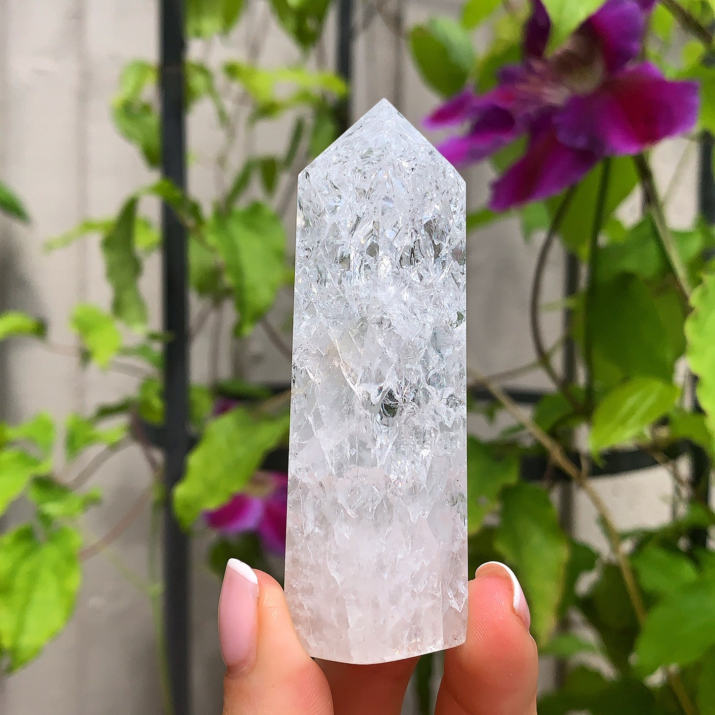 Crackle Quartz Point