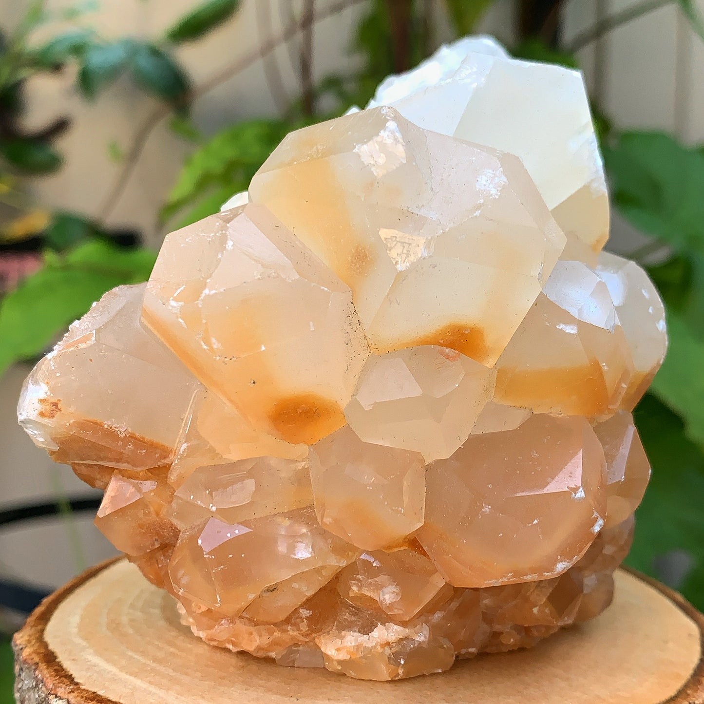 Raw Peach Calcite Mineral Specimen