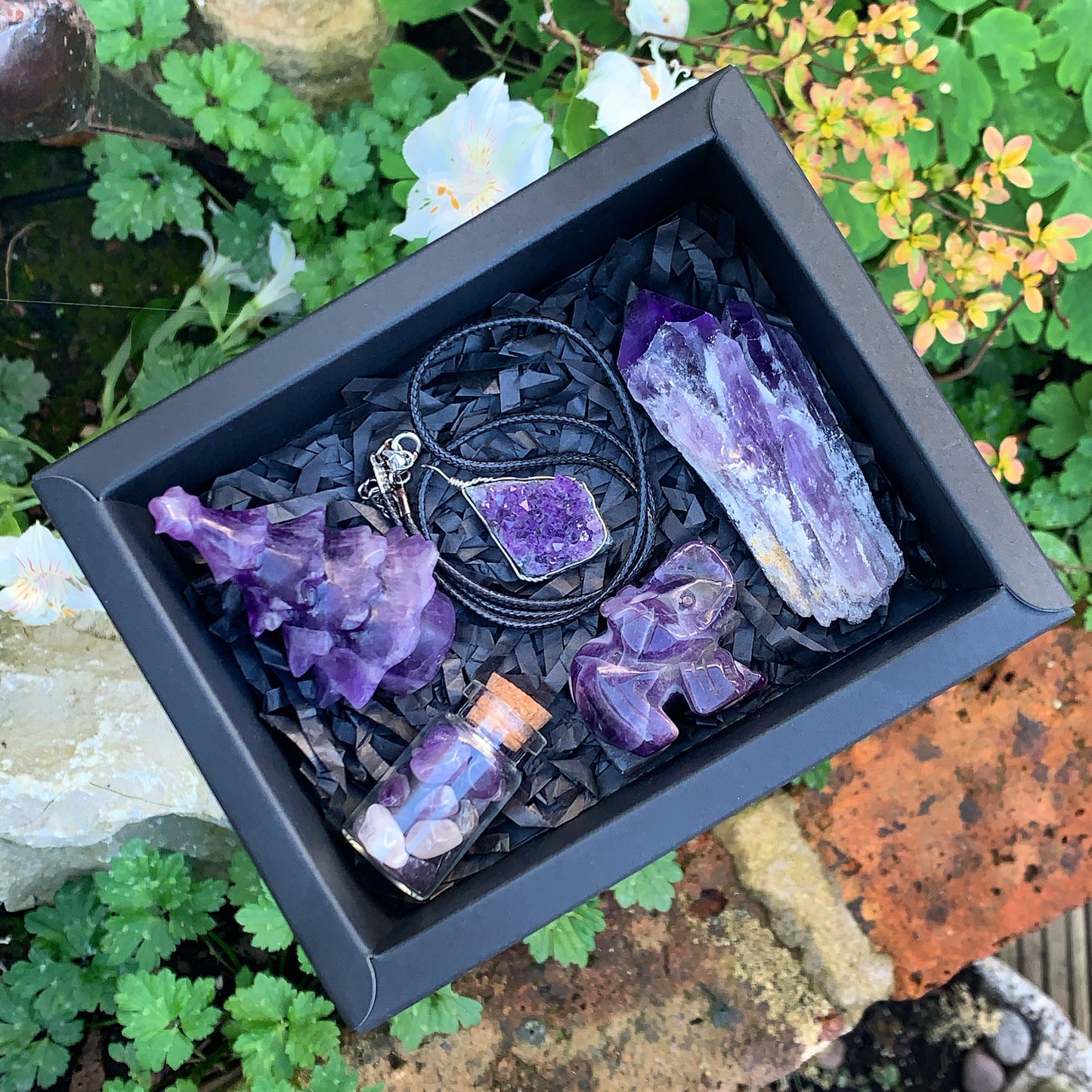 Purple Winter Crystal Gift Box