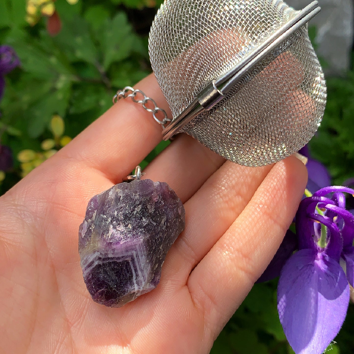 Natural Raw Crystal Tea Infusers