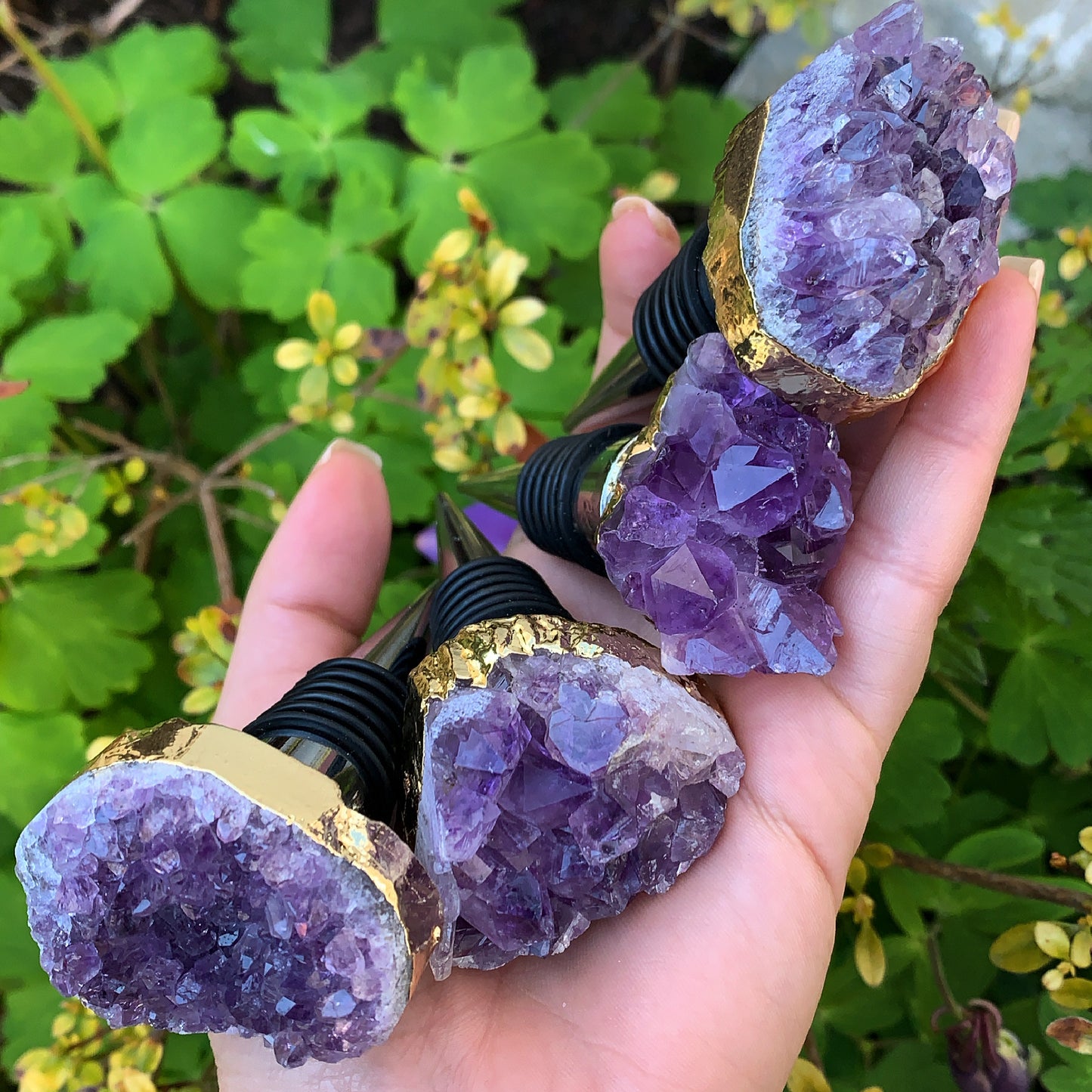 Amethyst Cluster Bottle Stopper