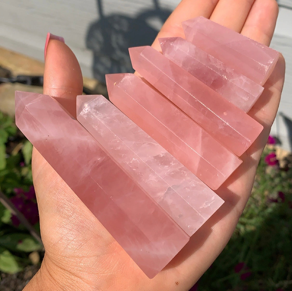 Rose Quartz Crystal Point