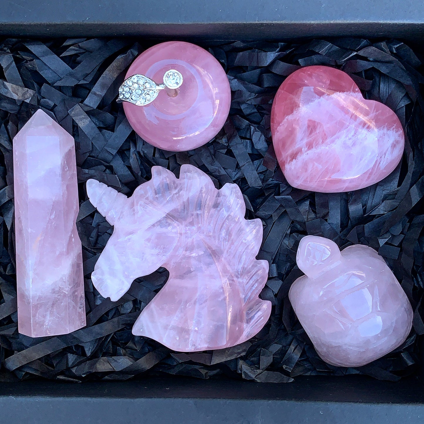 Rose Quartz Crystal Gift Box - Pink Dreams