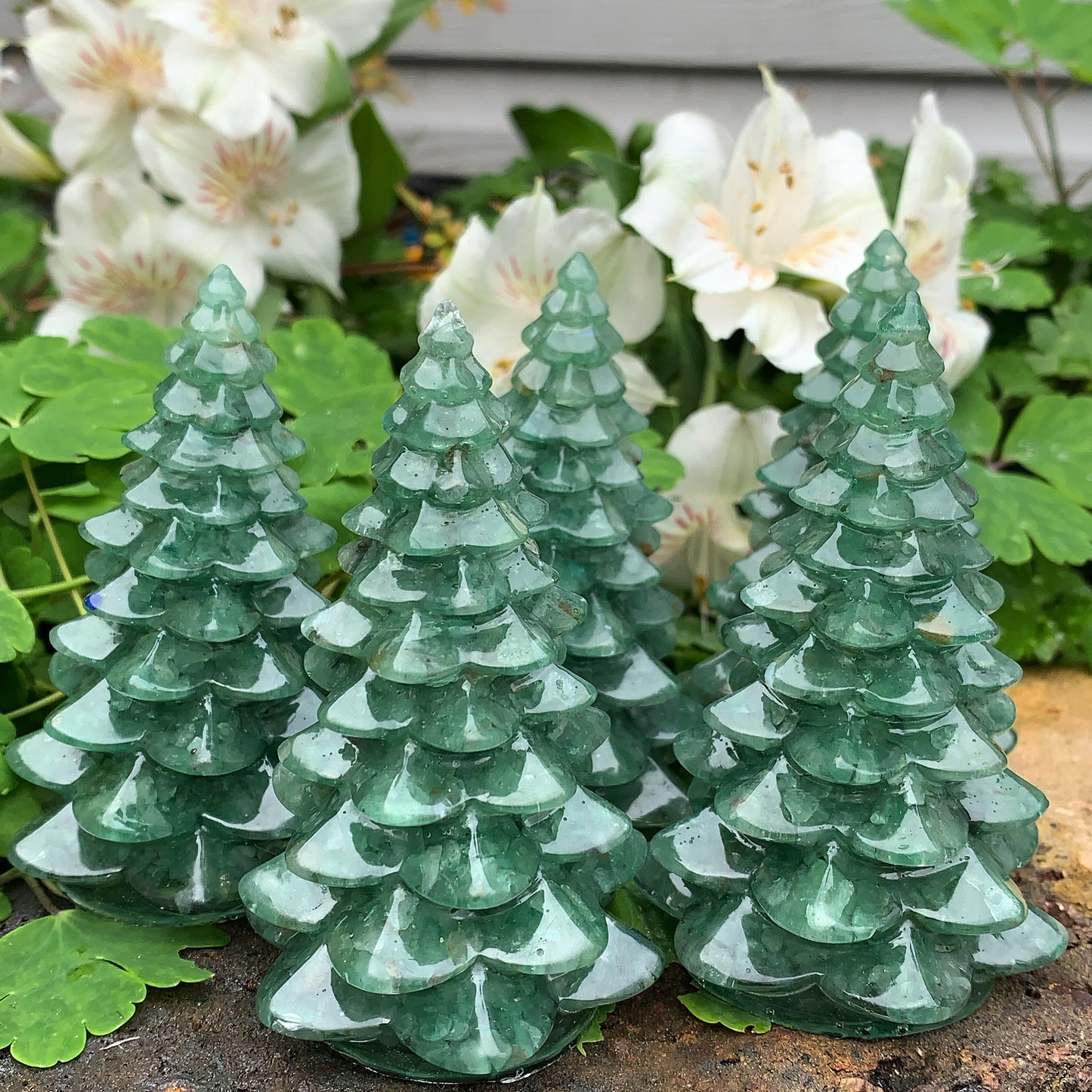 Aventurine Crystal Christmas Tree