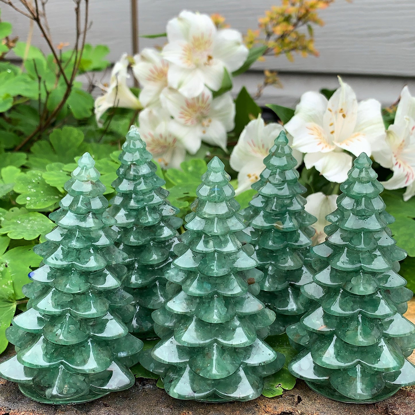 Aventurine Crystal Christmas Tree