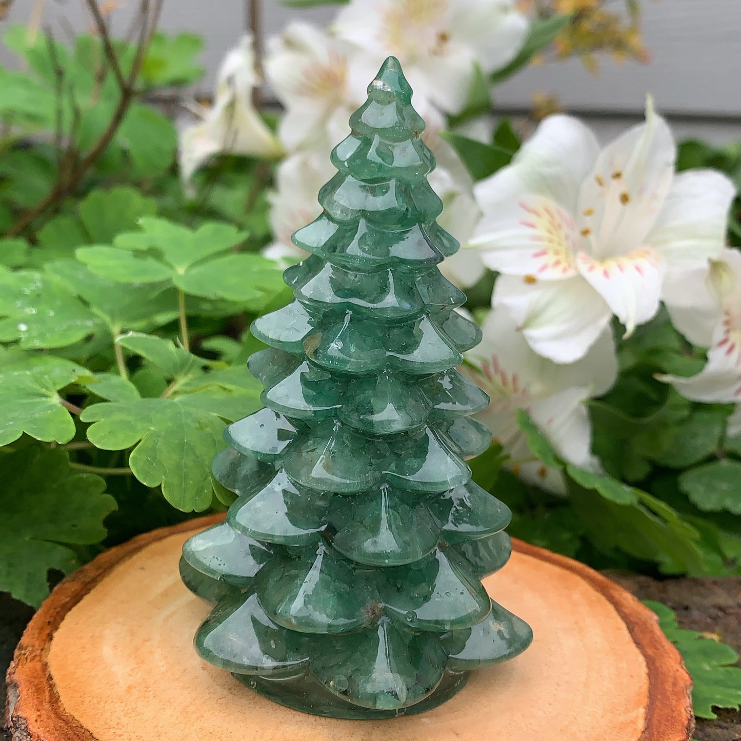 Aventurine Crystal Christmas Tree