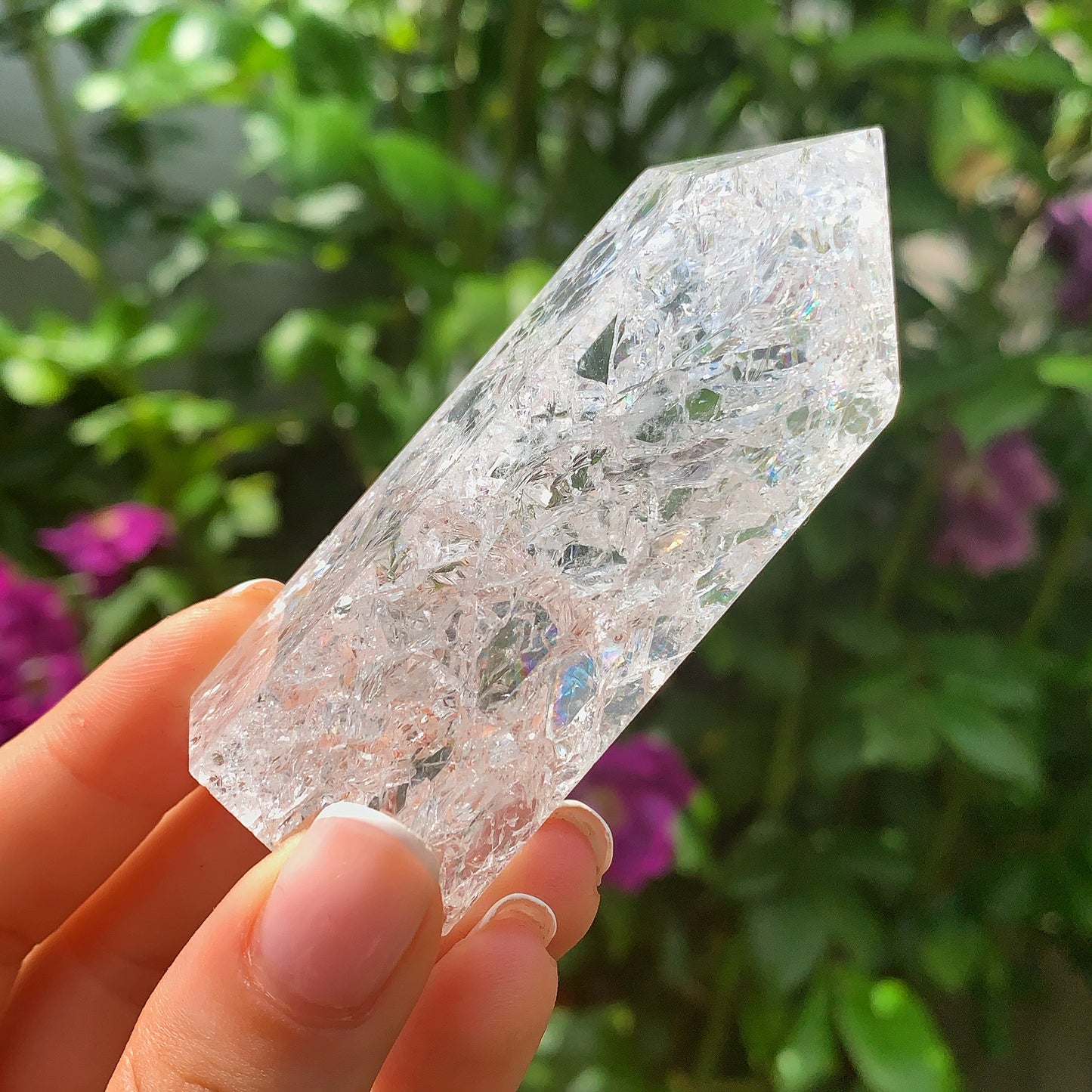 Crackle Quartz Point