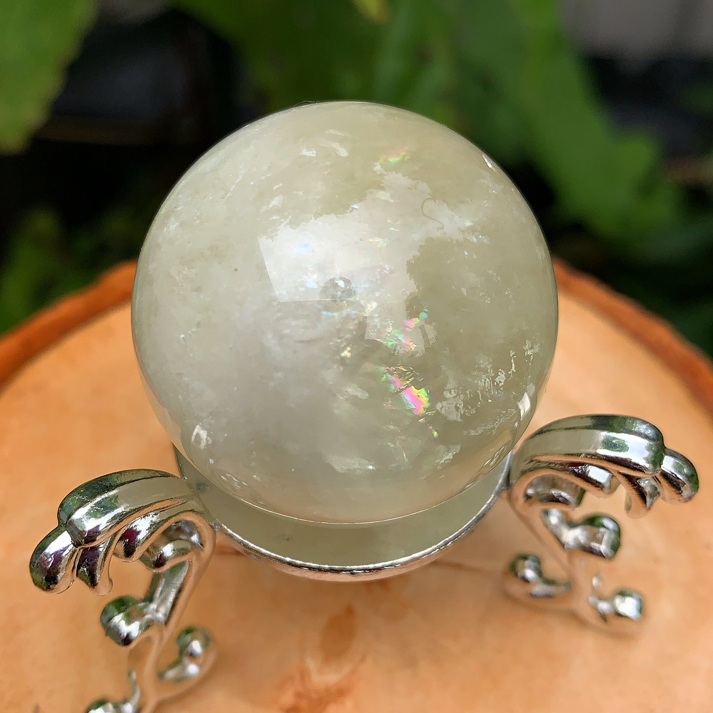 Citrine Crystal Sphere with Pedestal