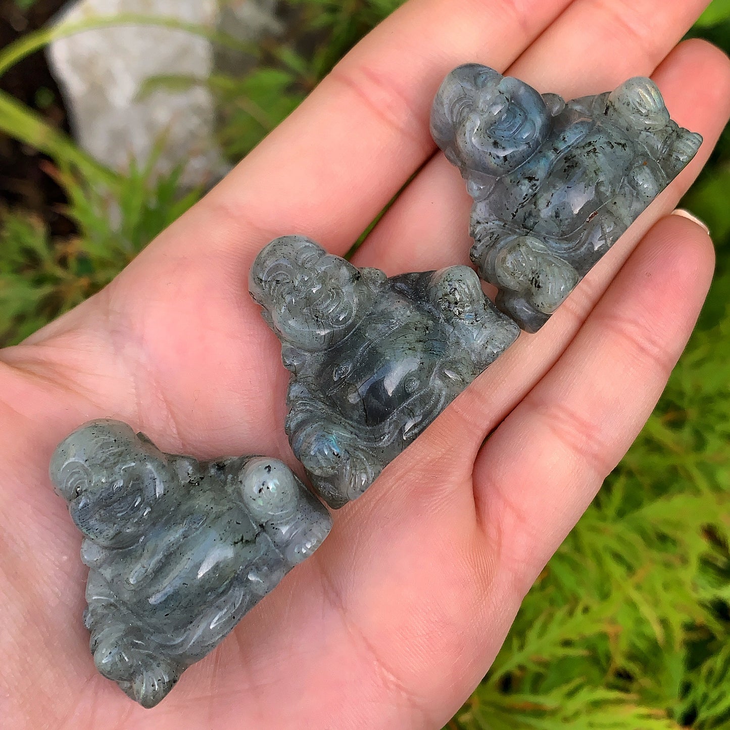 Labradorite Laughing Buddha