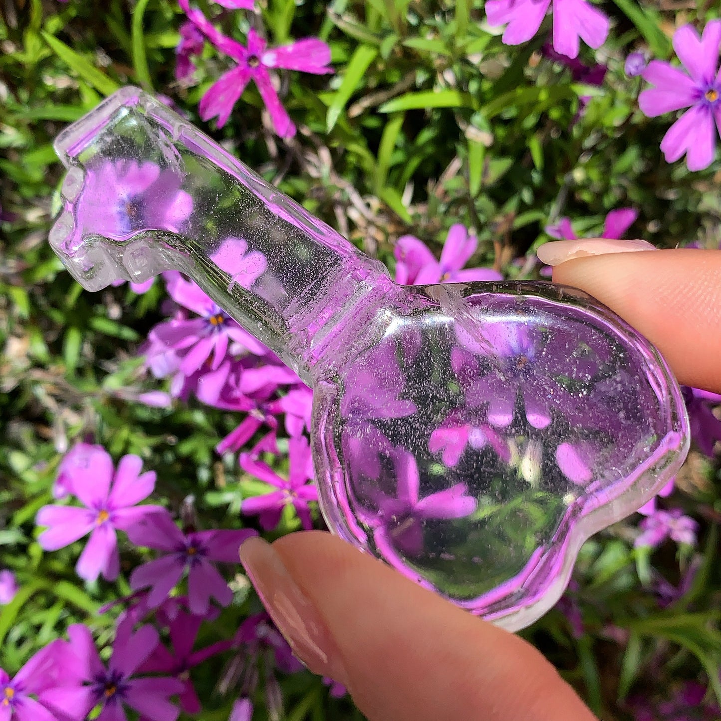 Clear Quartz Heart Key