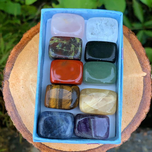 Polished Mixed Crystal Tumblestones