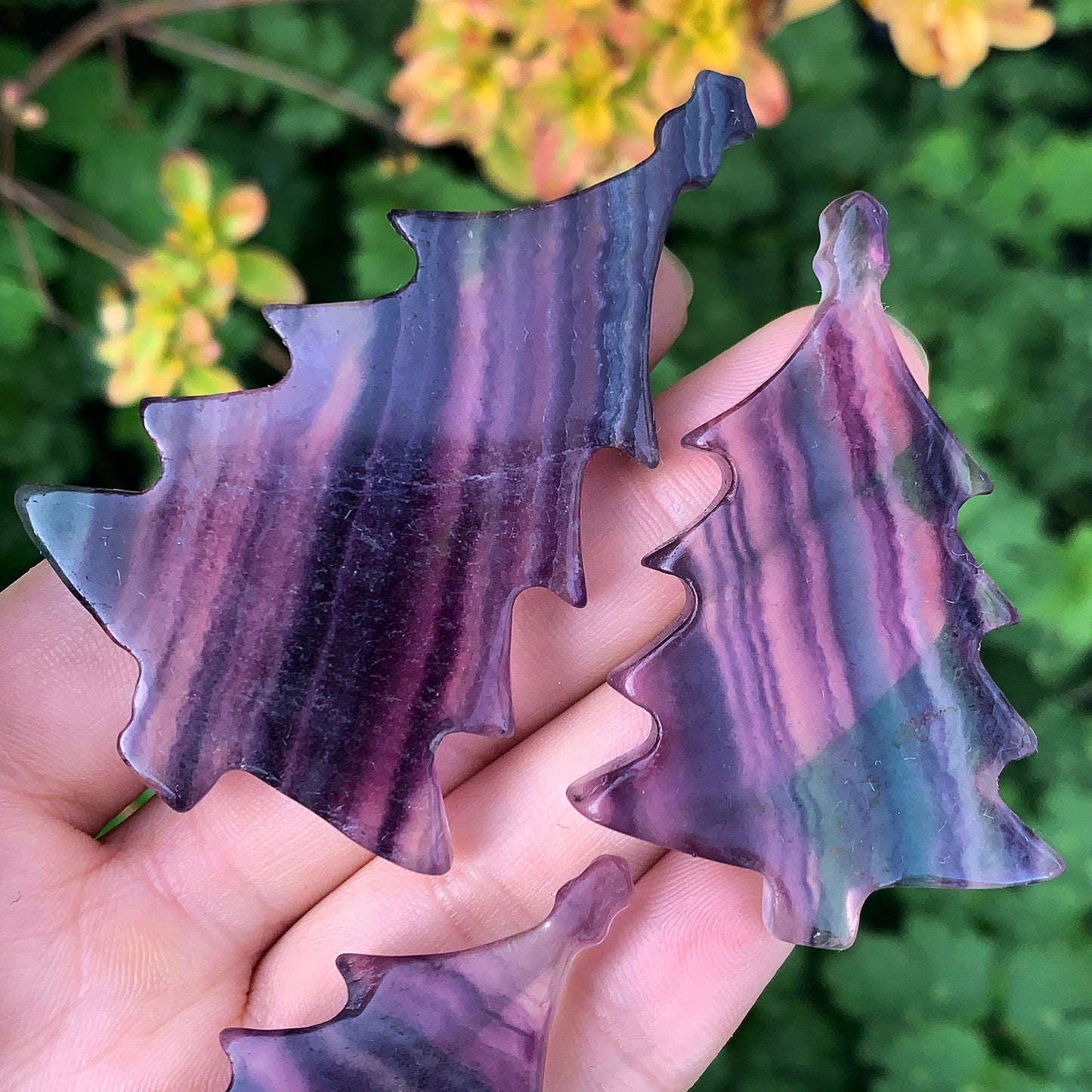 Rainbow Fluorite Christmas Trees