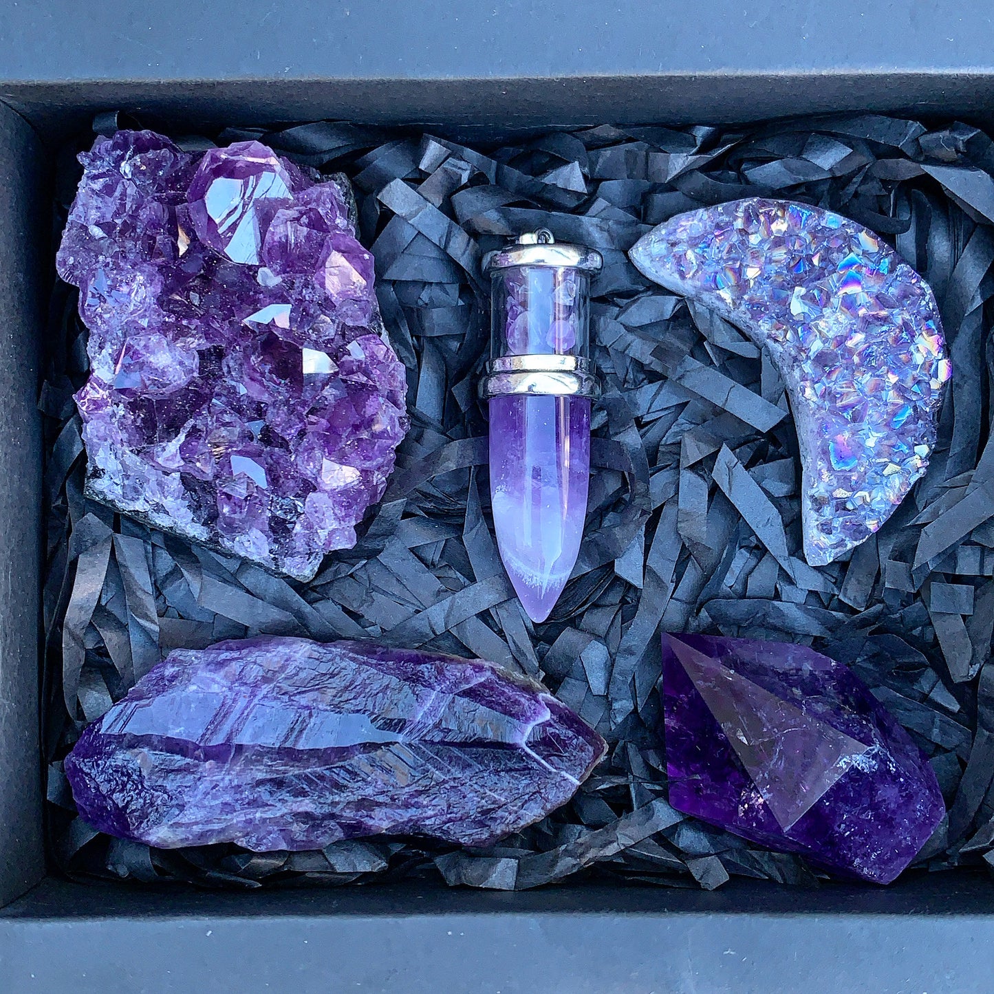Amethyst Crystal Gift Box - Angel Wisdom