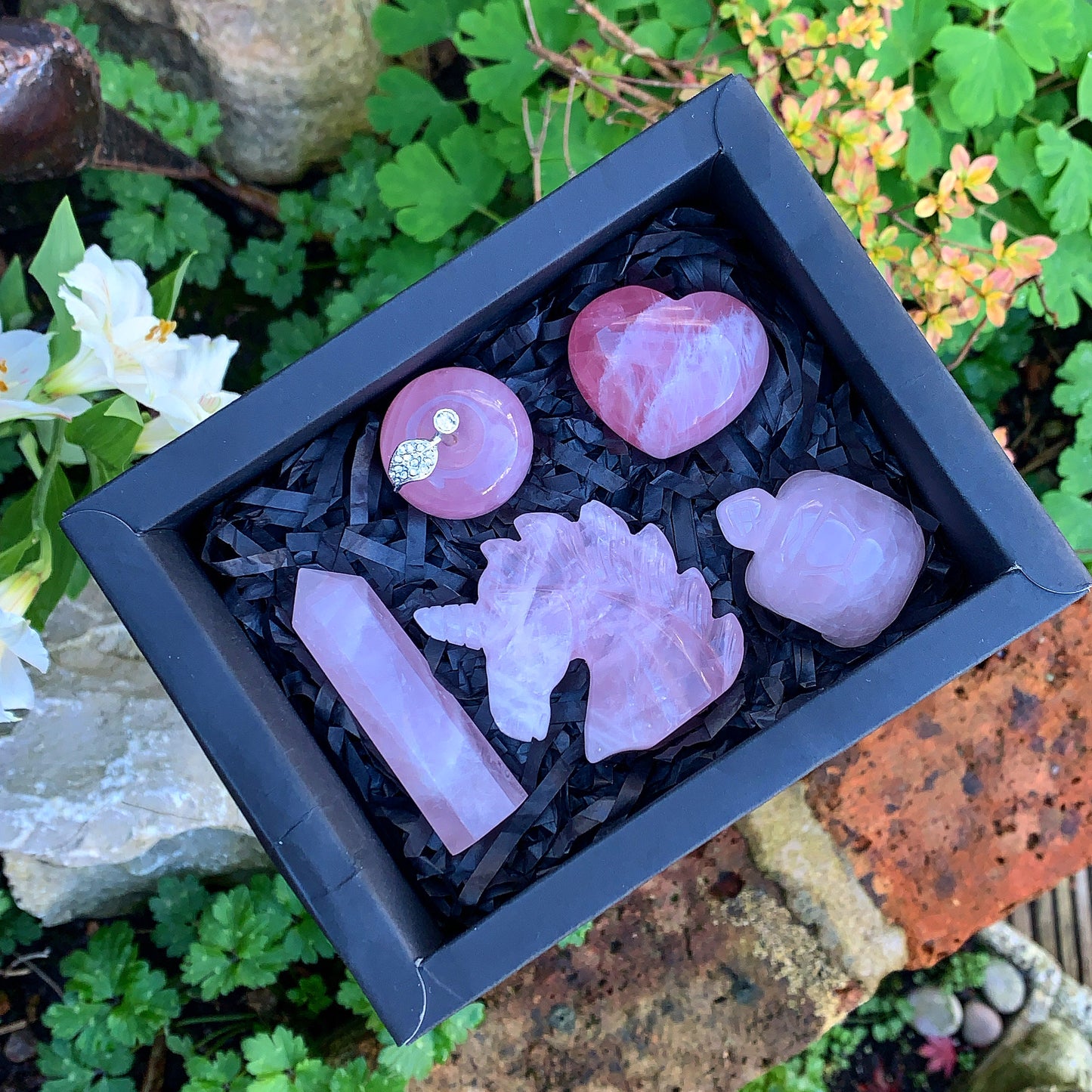 Rose Quartz Crystal Gift Box - Pink Dreams