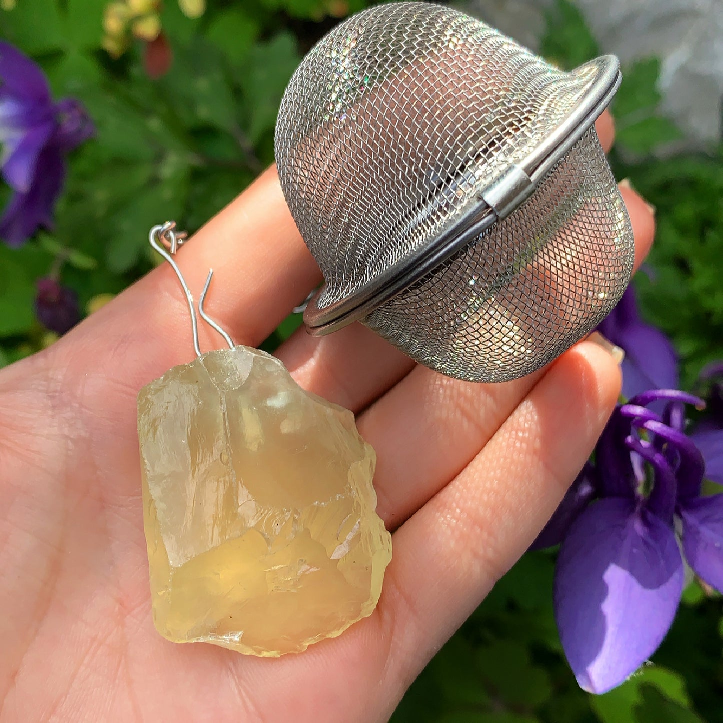 Natural Raw Crystal Tea Infusers