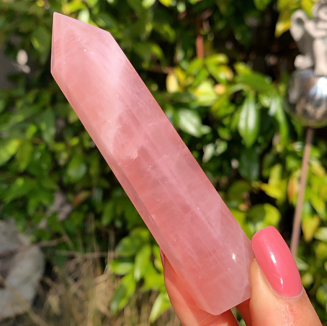 Rose Quartz Crystal Point