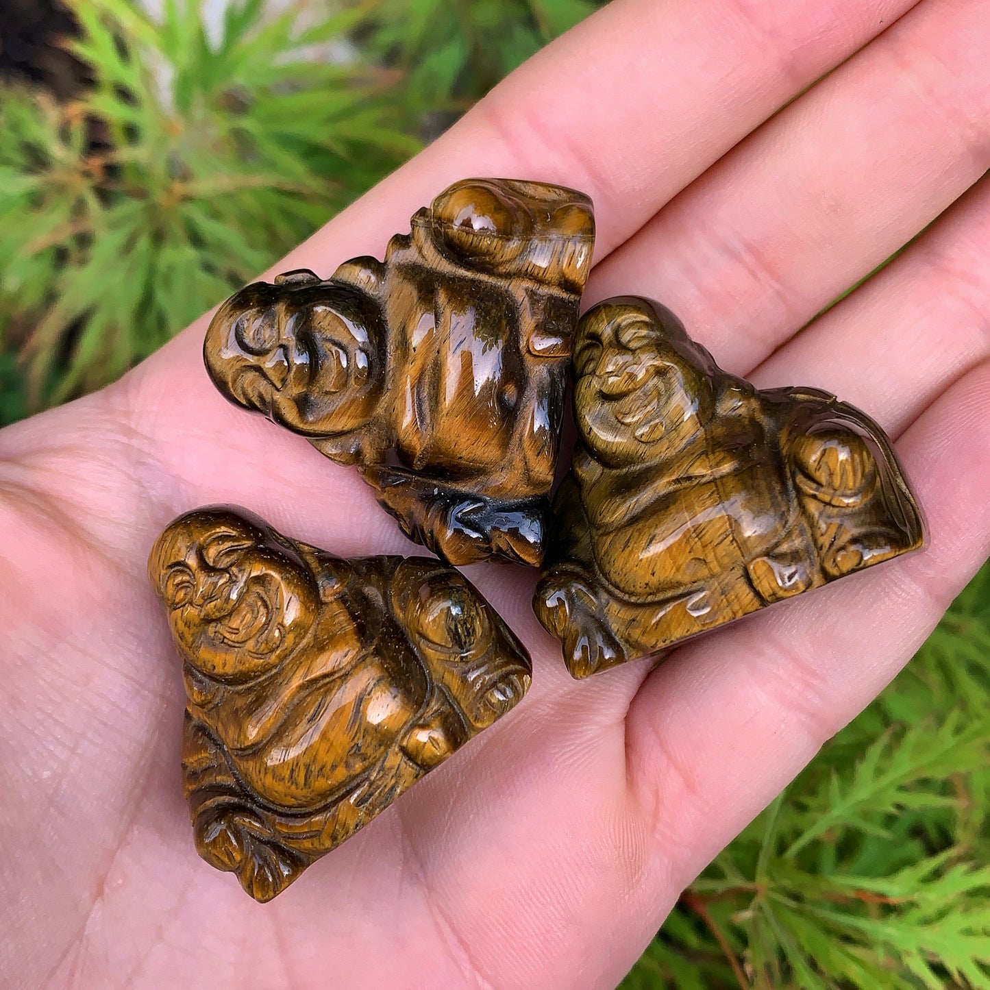 Tigers Eye Laughing Buddha