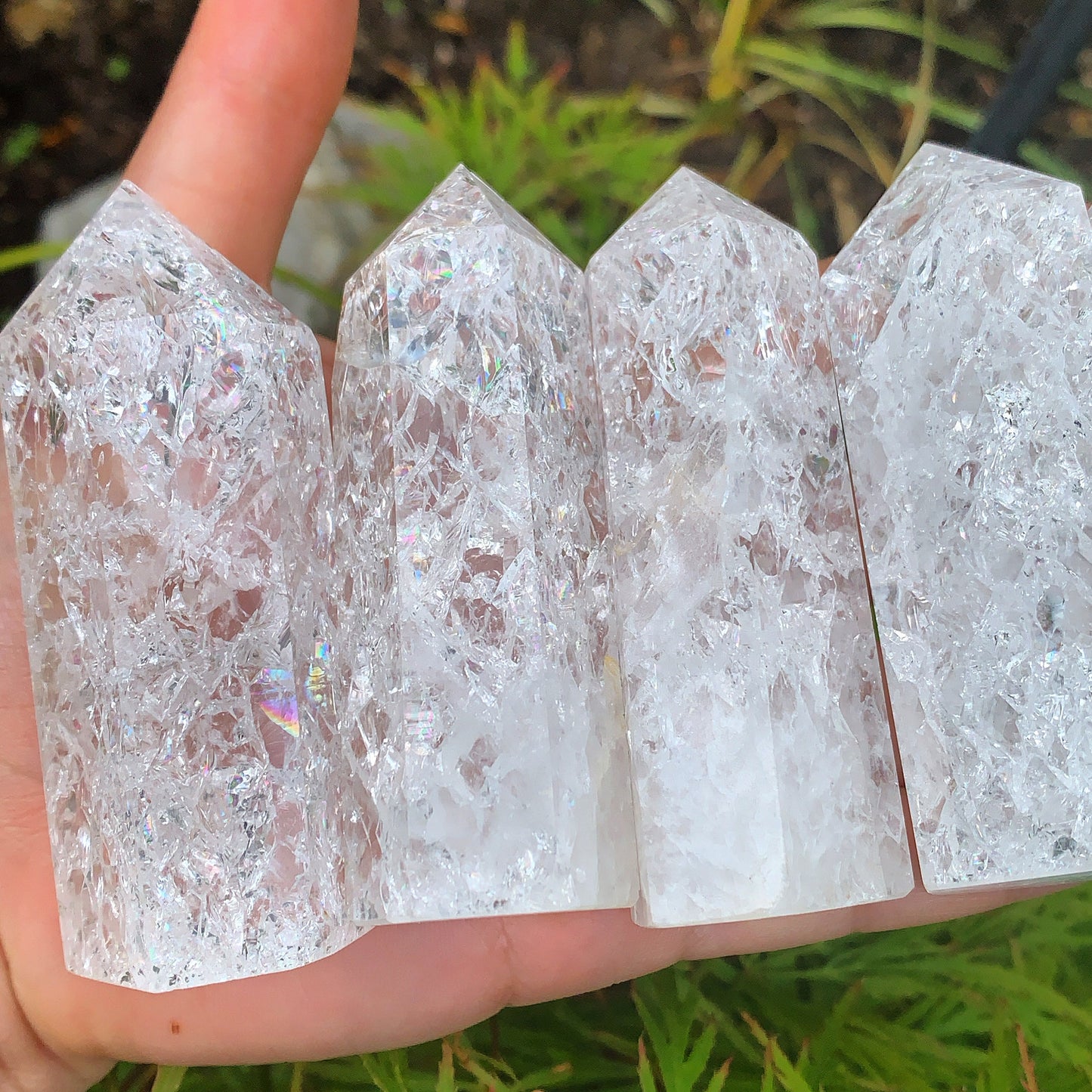 Crackle Quartz Point