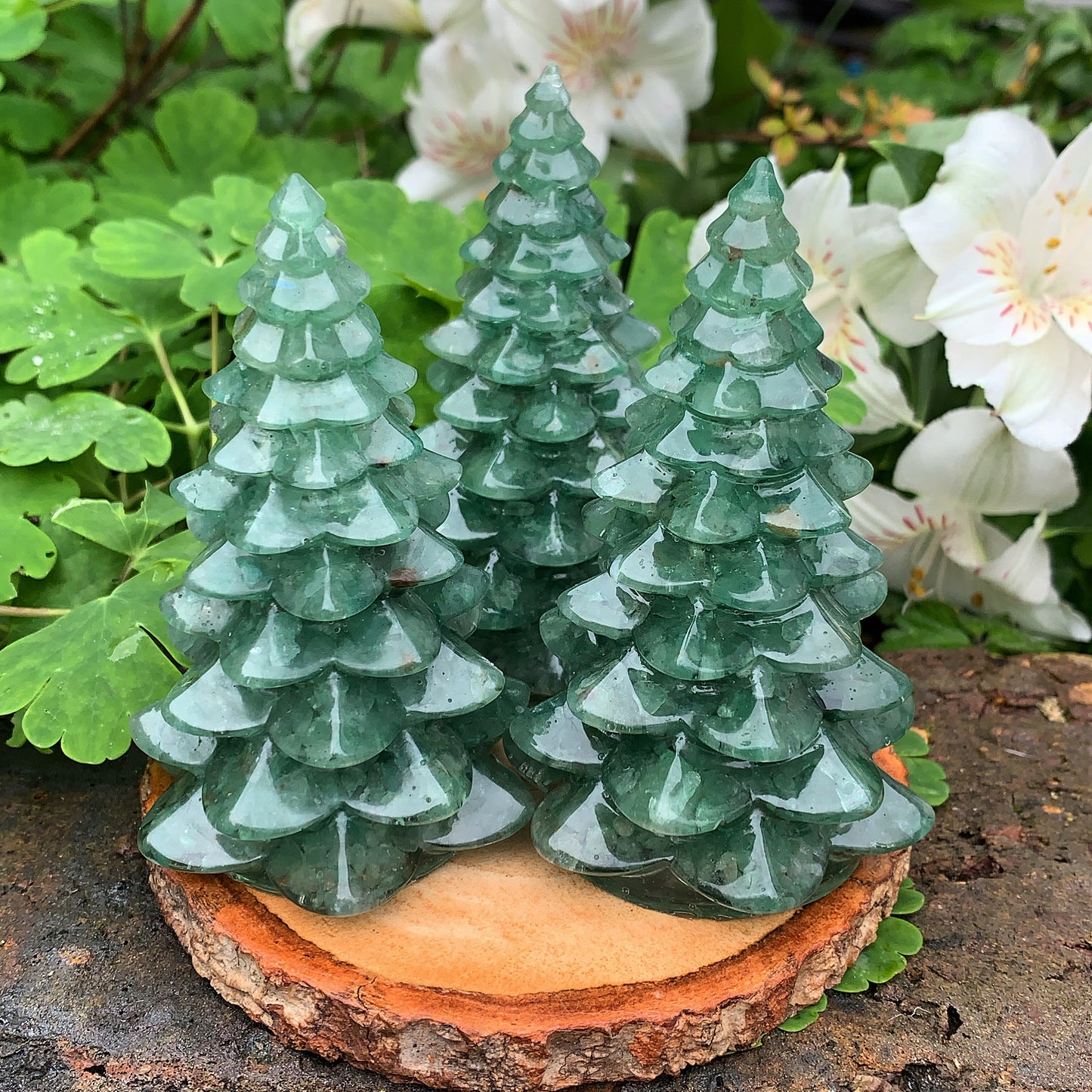 Aventurine Crystal Christmas Tree
