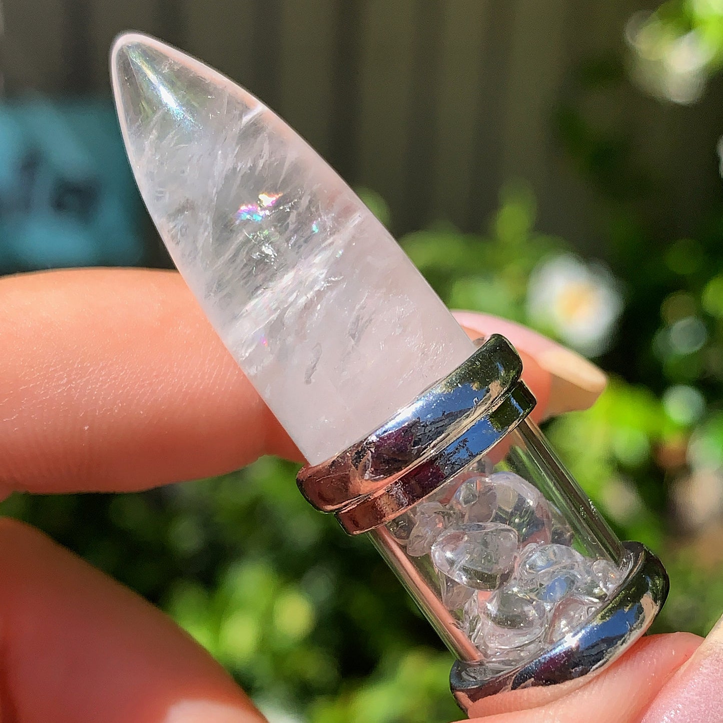 Crystal Bullet Pendant