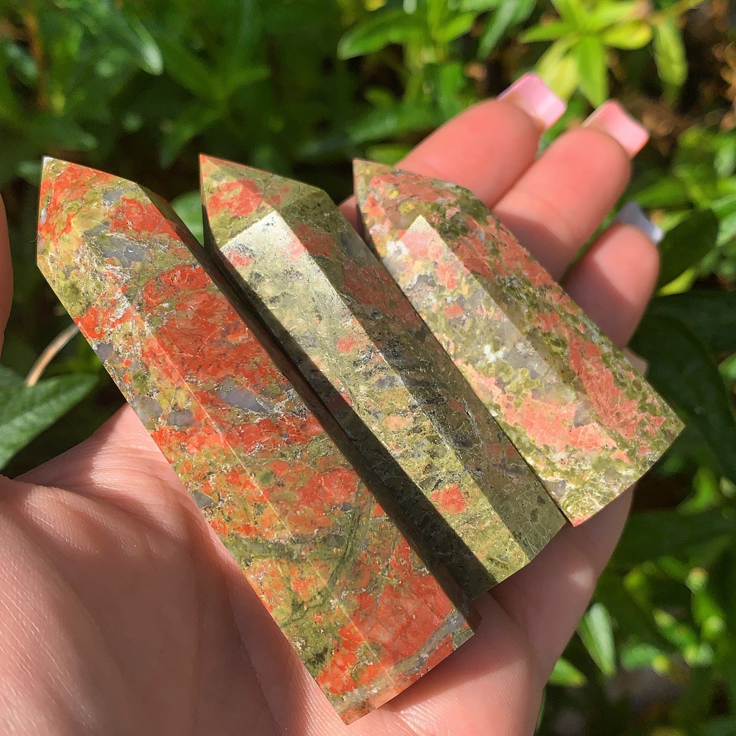 Unakite Crystal Point