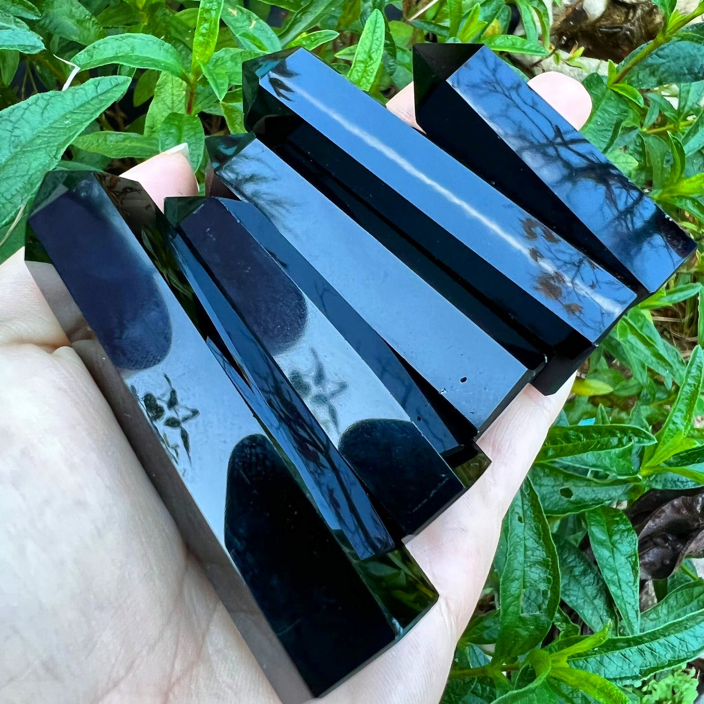 Obsidian Crystal Point