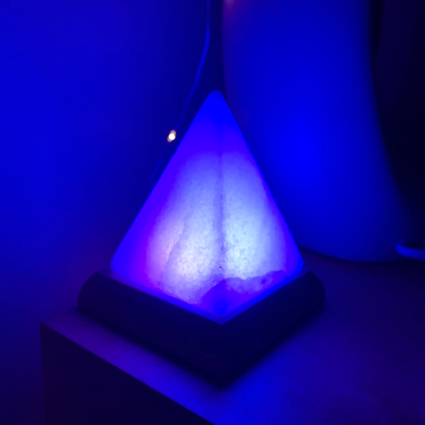 Pyramid White Himalayan Salt Lamp