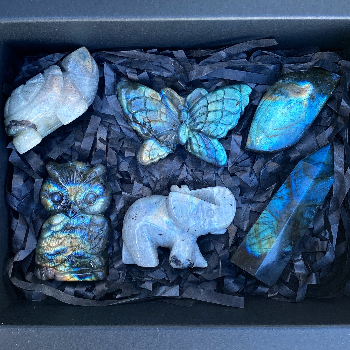 Labradorite Crystal Gift Box