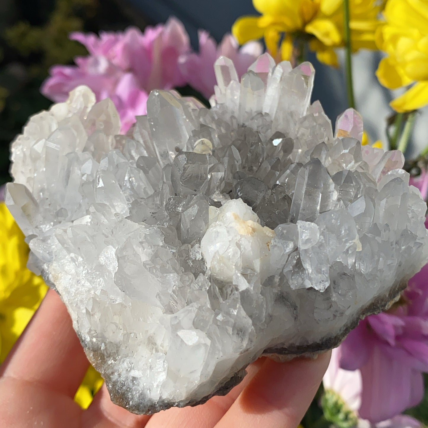 Crystal Clear Quartz Cluster - 302g