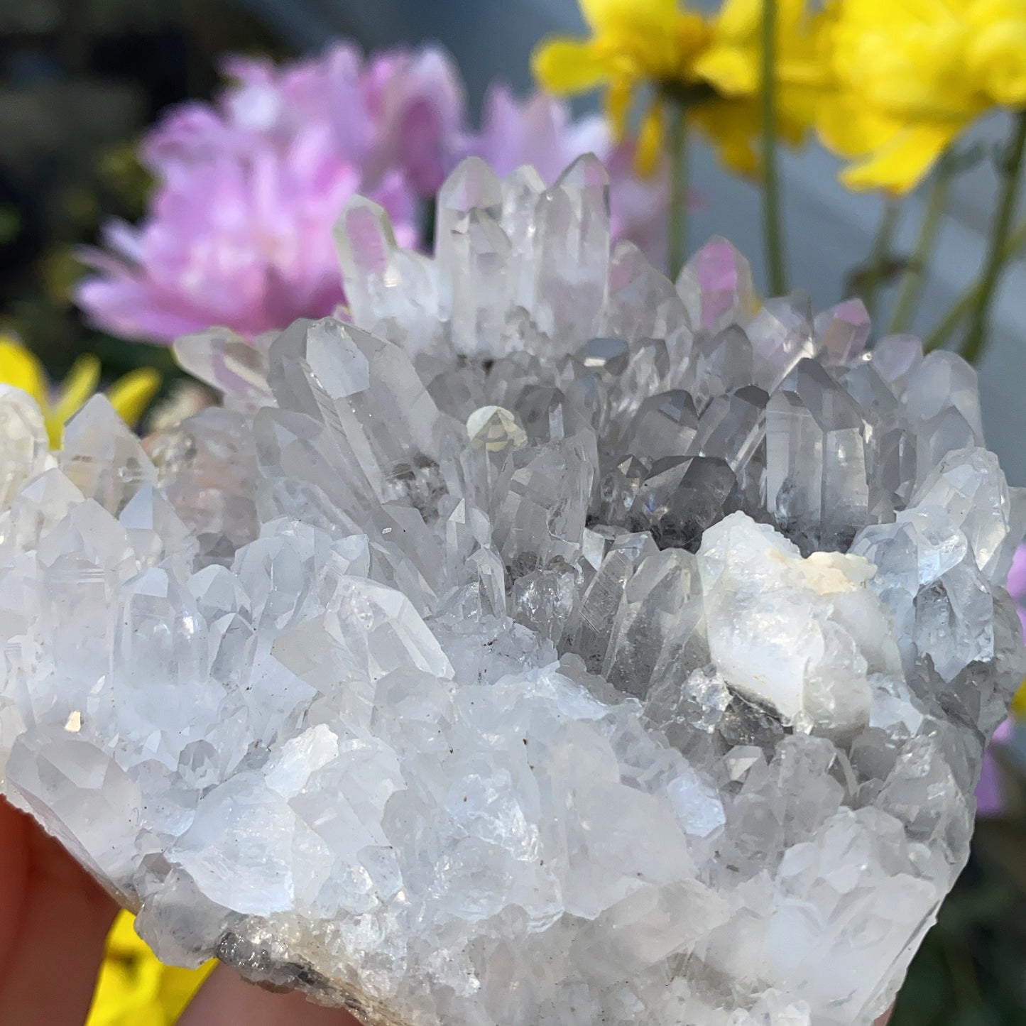 Crystal Clear Quartz Cluster - 302g