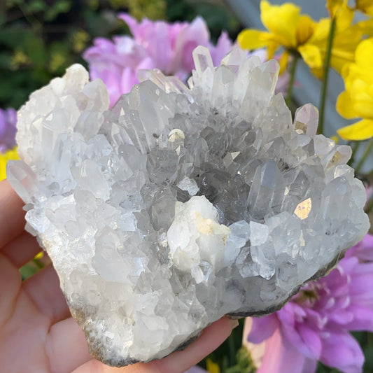 Crystal Clear Quartz Cluster - 302g