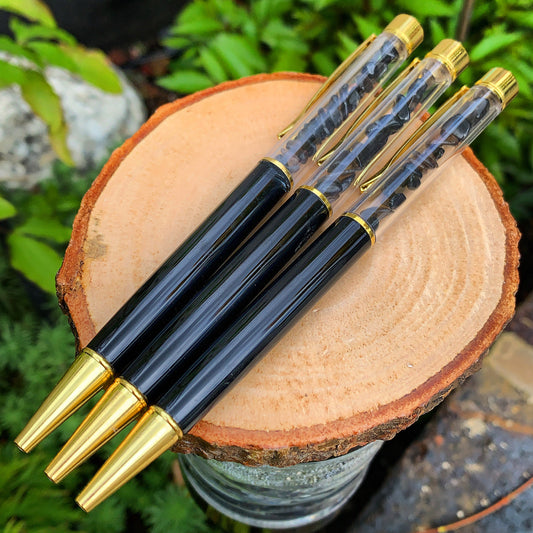 Obsidian Crystal Writing Pen