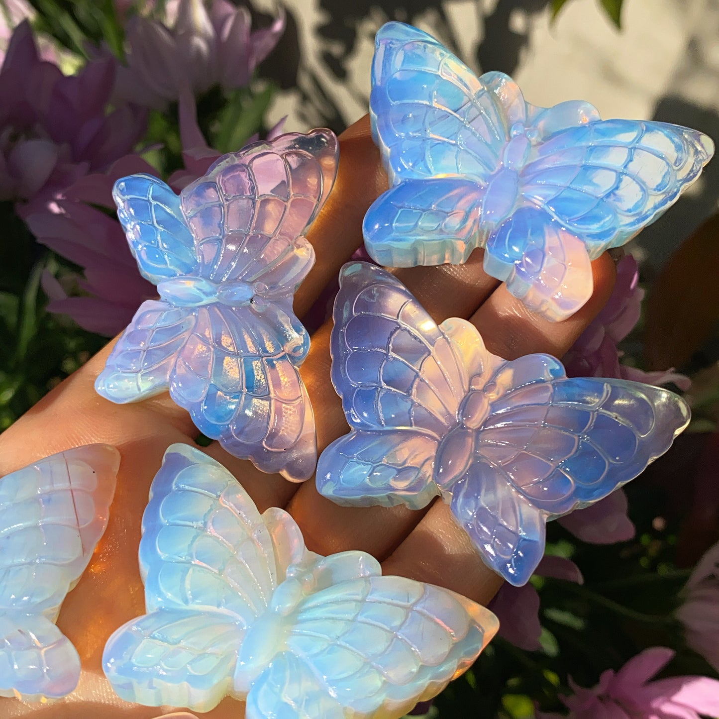Hand Carved Opalite Butterfly