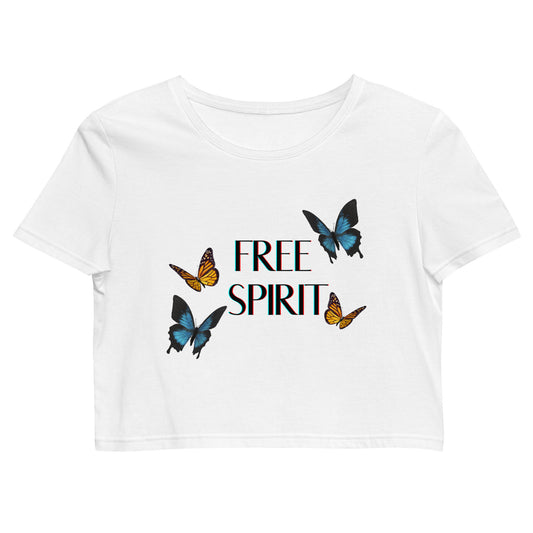 Free Spirit Butterfly Crop Top