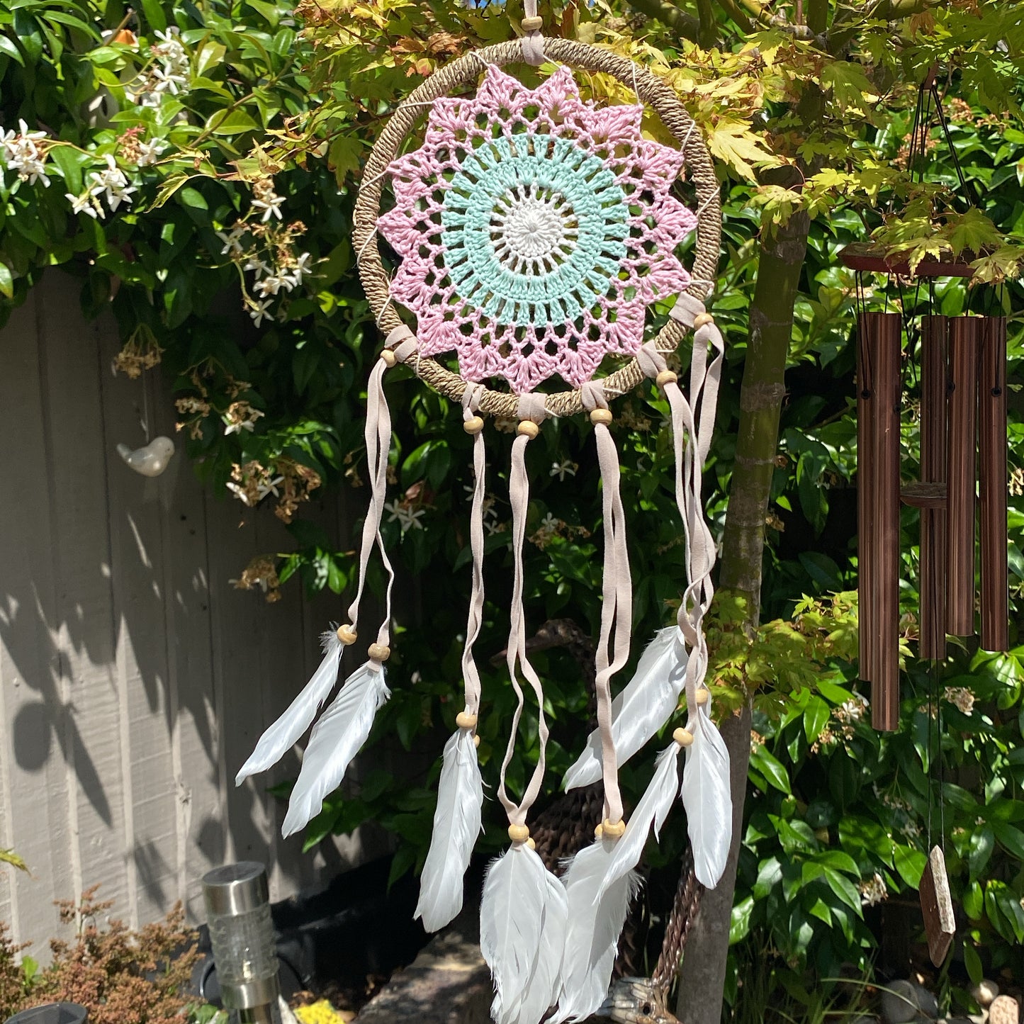 Pink Pastel Boho Dreamcatcher