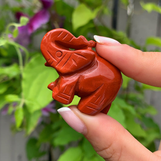 Red Jasper Elephant