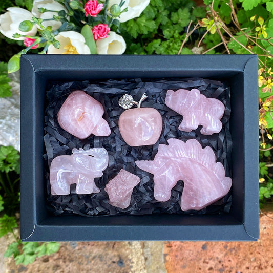 Rose Quartz Crystal Gift Box