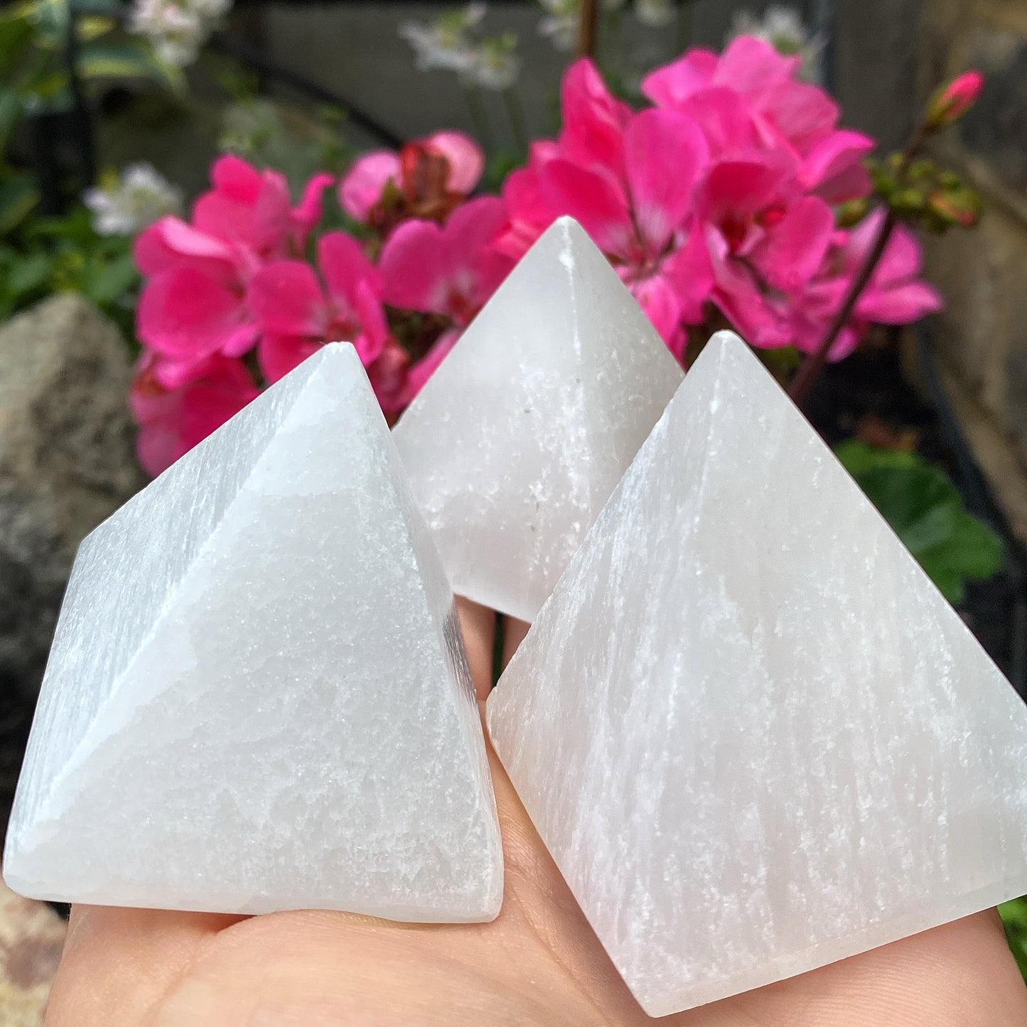 Selenite Crystal Pyramid