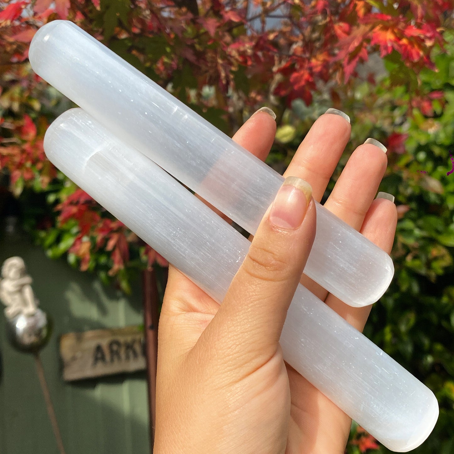 Round Tip Selenite Wand